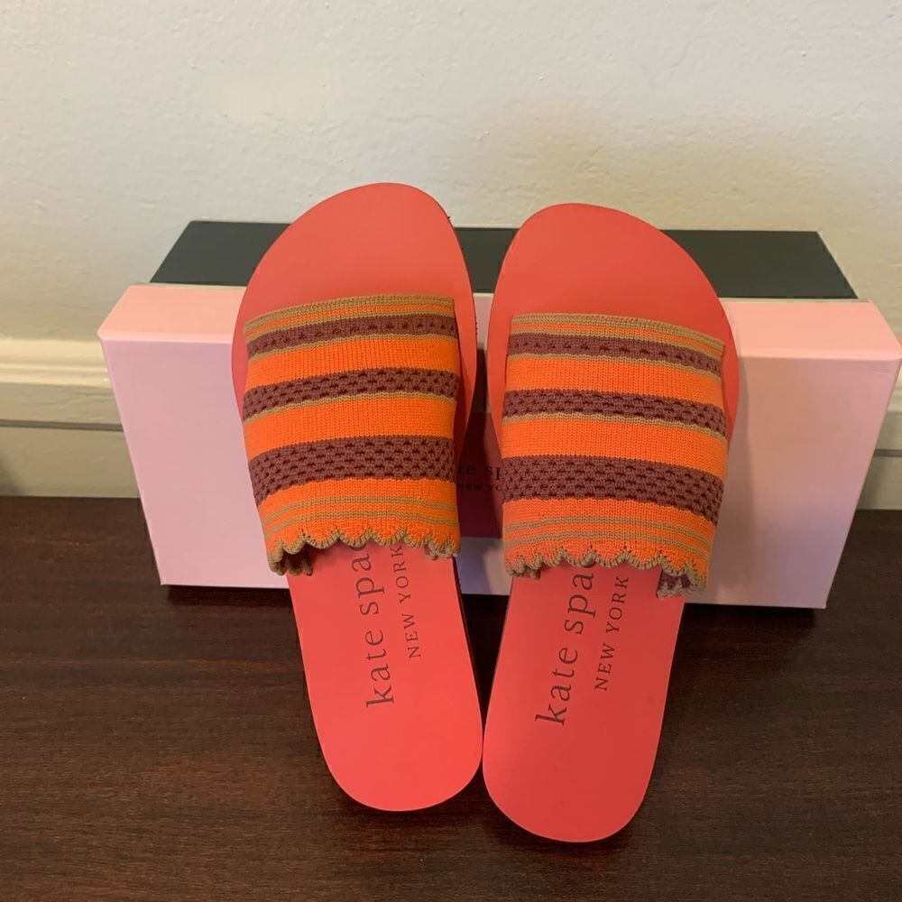 Kate Spade New York Women’s slide slip on rubber sandal Sz 5 and 6 new, NIB - Picture 2 of 8
